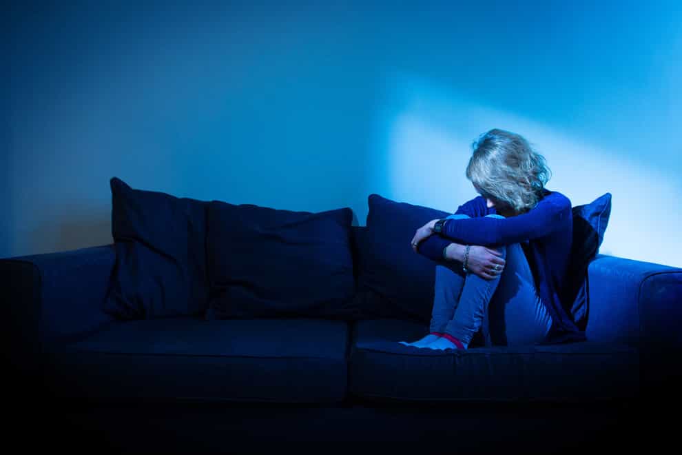 A woman showing signs of depression. (Dominic Lipinski/PA)