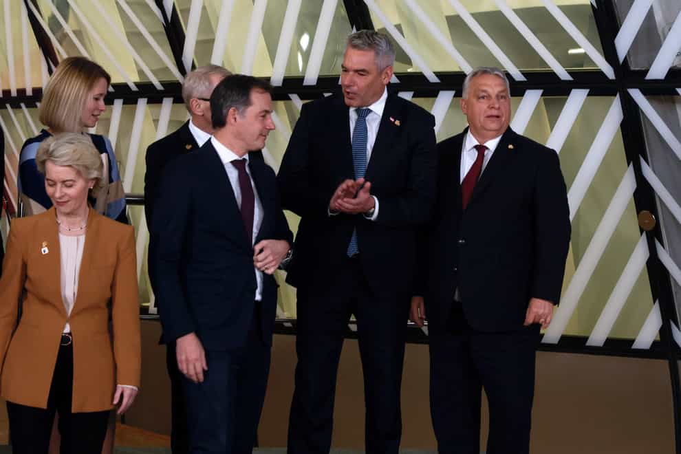 EU leaders are meeting in Brussels (Omar Havana/AP)