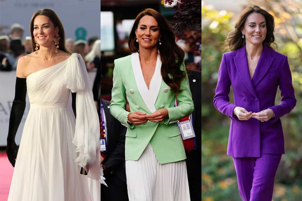 Kate has impressed with her outfits in 2023 (Chris Jackson/Victoria Jones/Aaron Chown/PA)