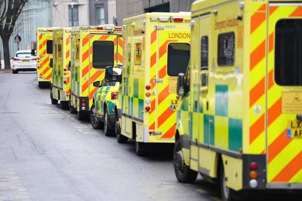 NHS trusts in south-west England have the highest proportion of ambulance patients waiting more than 30 minutes to he handed over (James Manning/PA)