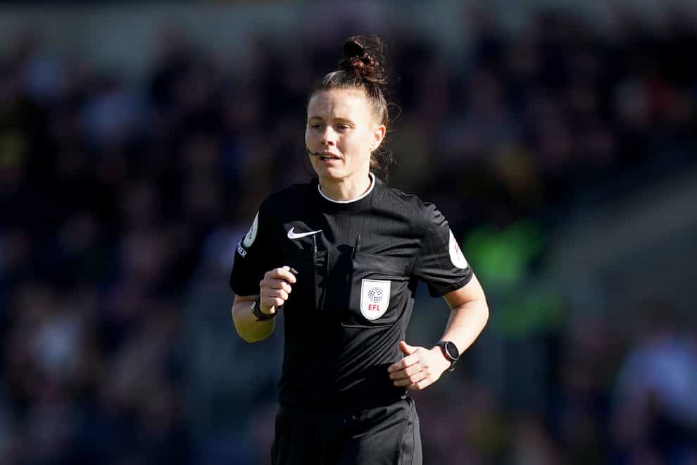 Rebecca Welch will make history as the first female referee of a Premier League match on December 23 (Adam Davy/PA)