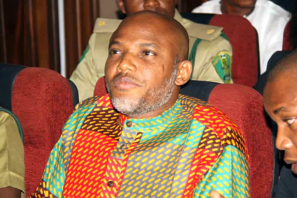 Biafran separatist leader Nnamdi Kanu (AP)