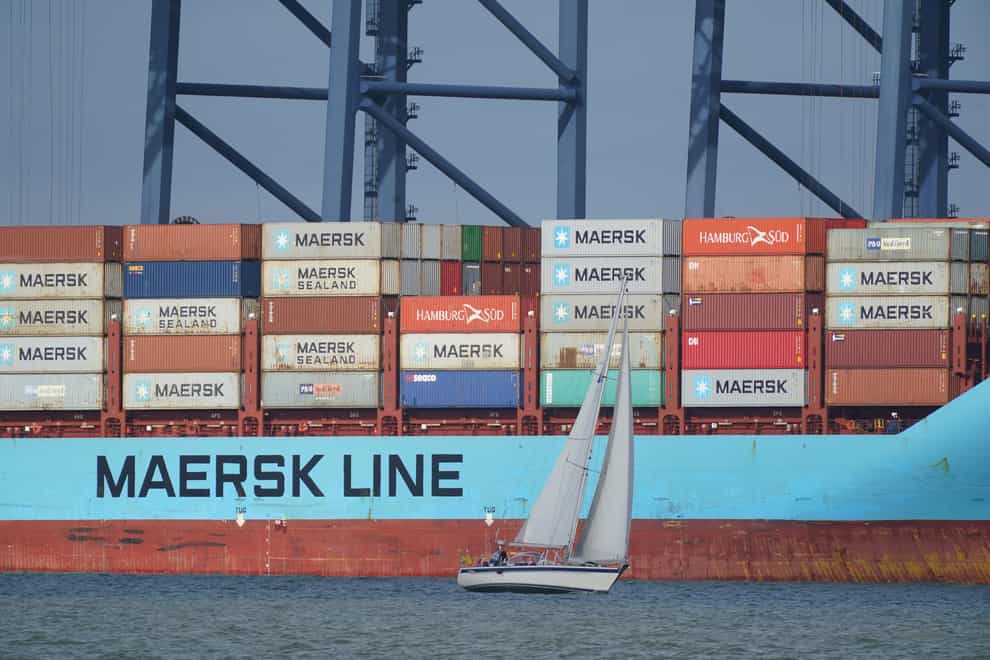 Shipping company Maersk has halted journeys in the Red Sea (PA)
