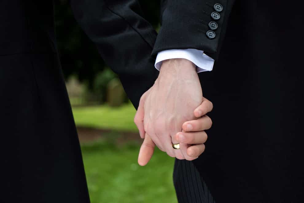 The first blessings for same-sex couples can take place in Church of England services from today (Alamy/PA)