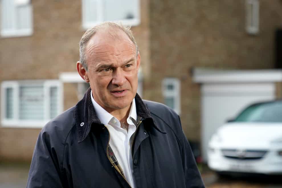 Liberal Democrat leader Sir Ed Davey has called for an emergency ban on no-fault evictions (Joe Giddens/PA)