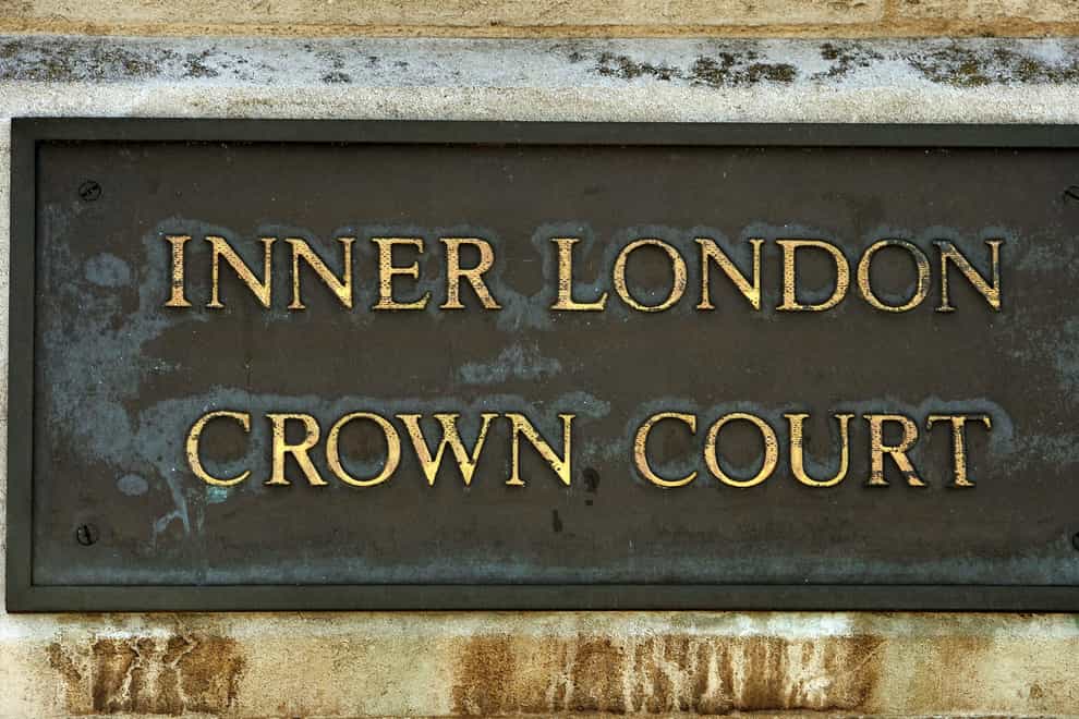 General view of the sign to the front entrance to the Inner London Crown Court (John Stillwell/PA)