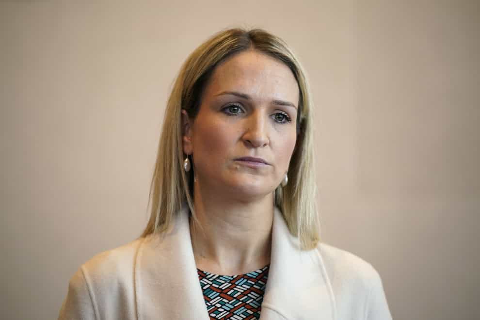Minister for Justice Helen McEntee said the burning of a hotel planned to house asylum seekers was ‘absolutely disgraceful’ (Niall Carson/PA)