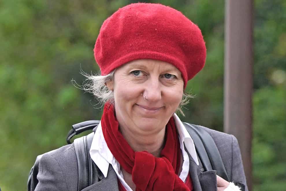 Gail Bradbrook was found guilty of breaking a window in protest at HS2 (Jonathan Brady/PA)