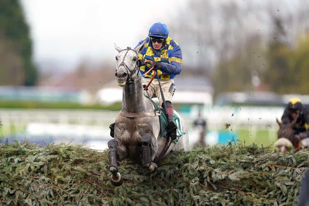 Bill Baxter in action over the National fences (Mike Egerton/PA)