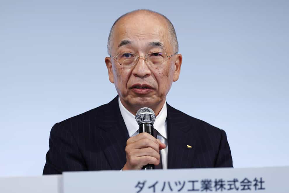 Daihatsu president Soichiro Okudaira acknowledged what had gone on (Kyodo News via AP)