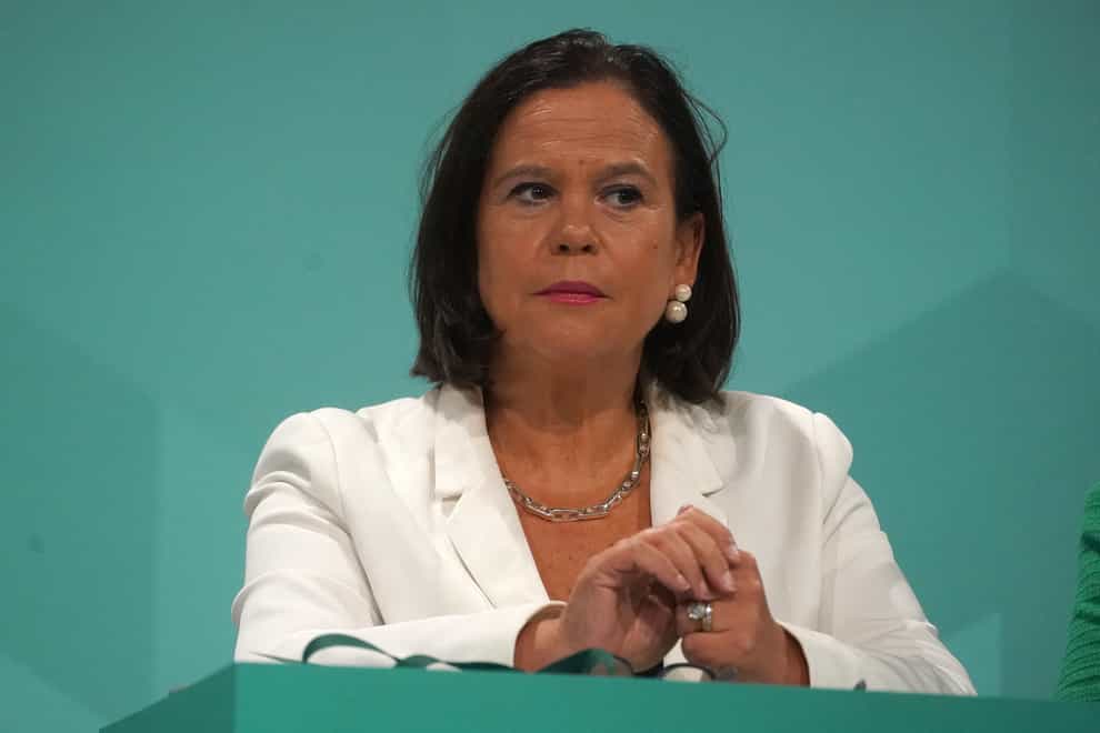 Sinn Fein leader Mary Lou McDonald welcomed the challenge (Brian Lawless/PA)