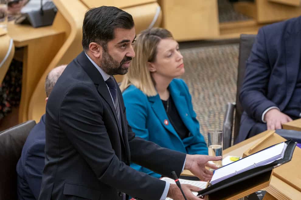 Humza Yousaf faced First Minister’s Questions at Holyrood on Thursday (Jane Barlow/PA)