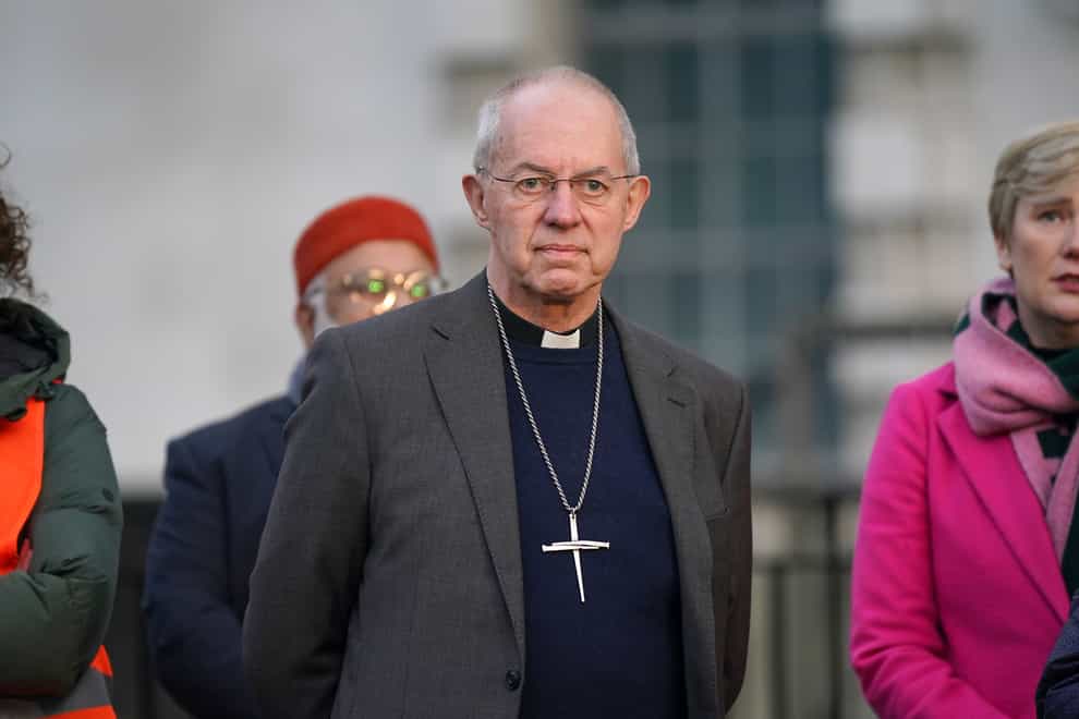 The Archbishop of Canterbury is expected to be knighted by the King (Yui Mok/PA)