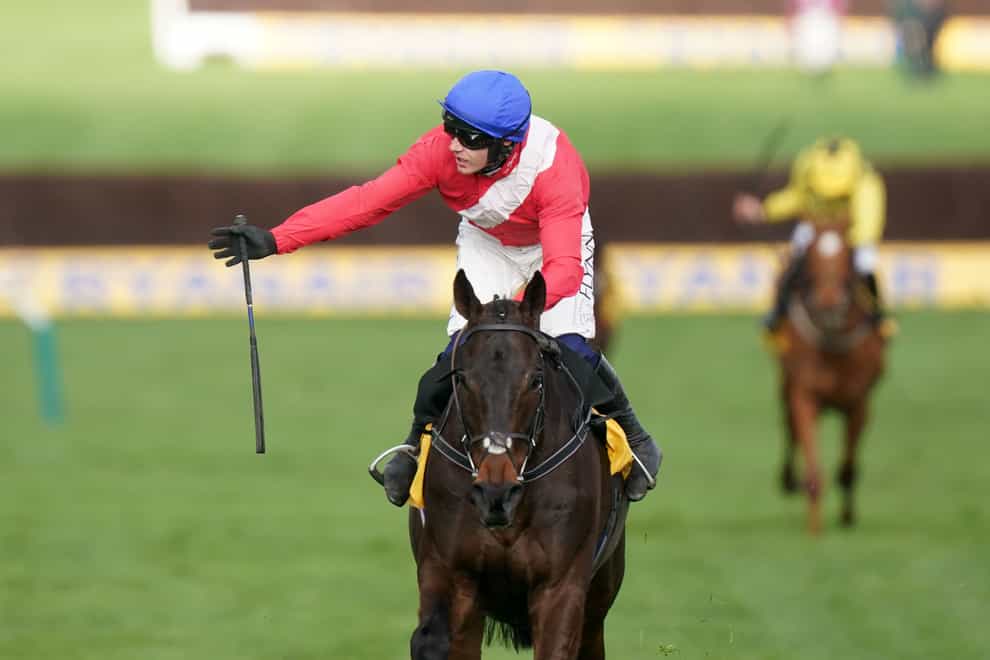 Allaho and Paul Townend winning his second Ryanair Chase at Cheltenham (Mike Egerton/PA)