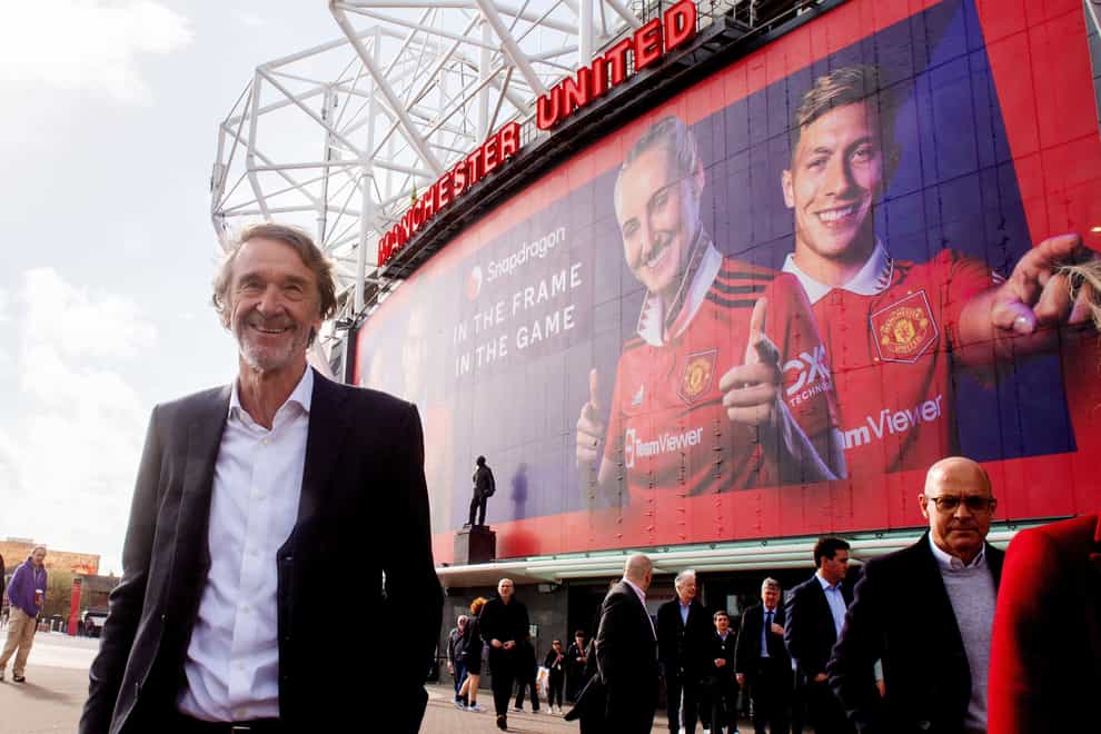 Sir Jim Ratcliffe has taken control of Manchester United’s football operations (Peter Byrne/PA)