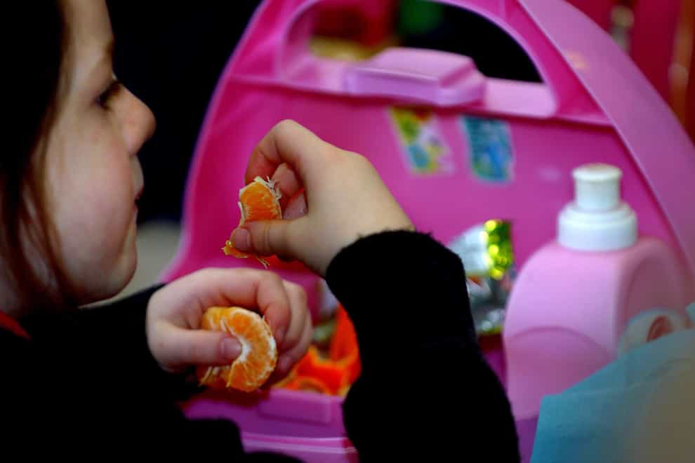 A report, commissioned by ministers, has warned of the danger of unhealthy diets in children (Chris Radburn/PA)