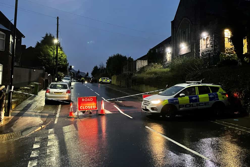 A police cordon on Scott Road, Burngreave (Dave Higgens/PA)