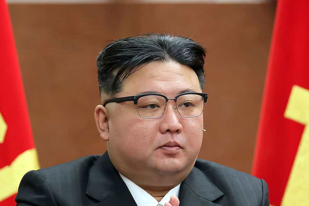 Kim Jong Un said the move was in response to ‘US-led’ provocations (Korean Central News Agency/Korea News Service via AP)