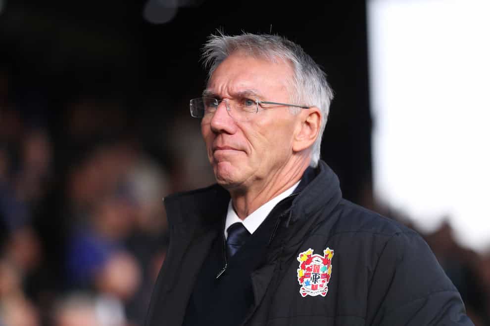 Tranmere manager Nigel Adkins was delighted with his side’s first-half display (Tim Markland/PA)