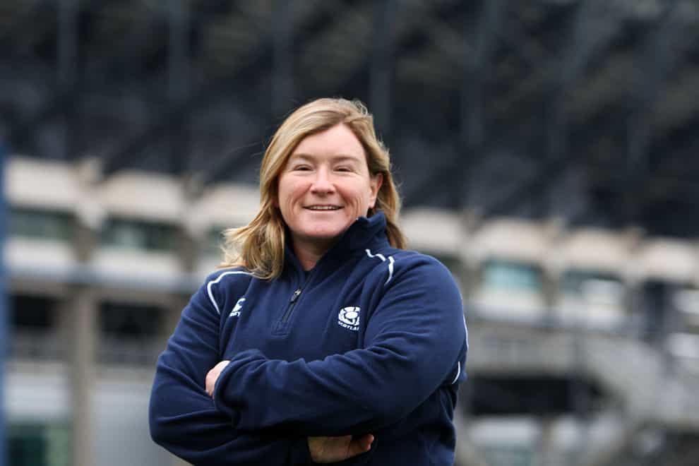 Commander Karen Findlay in her former role as Scotland women’s rugby coach (Lynne Cameron/PA)
