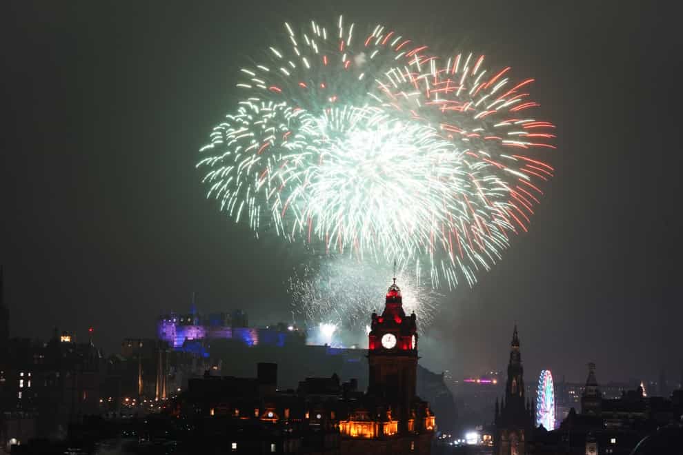 Some 50,000 revellers are expected to celebrate Hogmanay in Scotland’s capital (Andrew Milligan/PA)