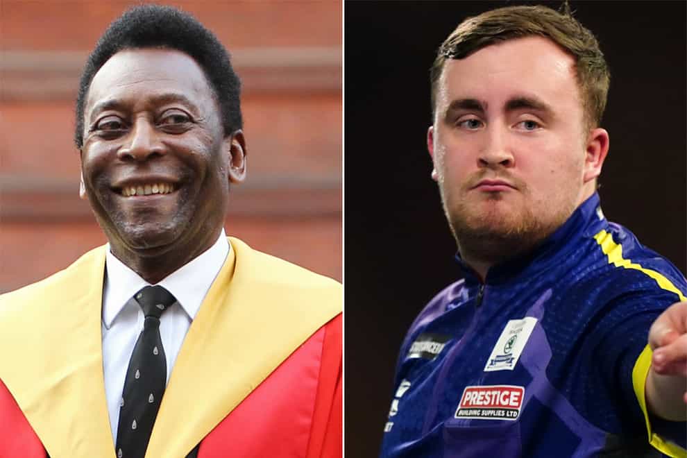 Luke Littler only knew about Pele from playing Xbox (Sean Dempsey/Zac Goodwin/PA)