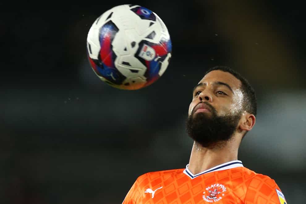 CJ Hamilton sealed all three points for Blackpool against Lincoln (Nigel French/PA)