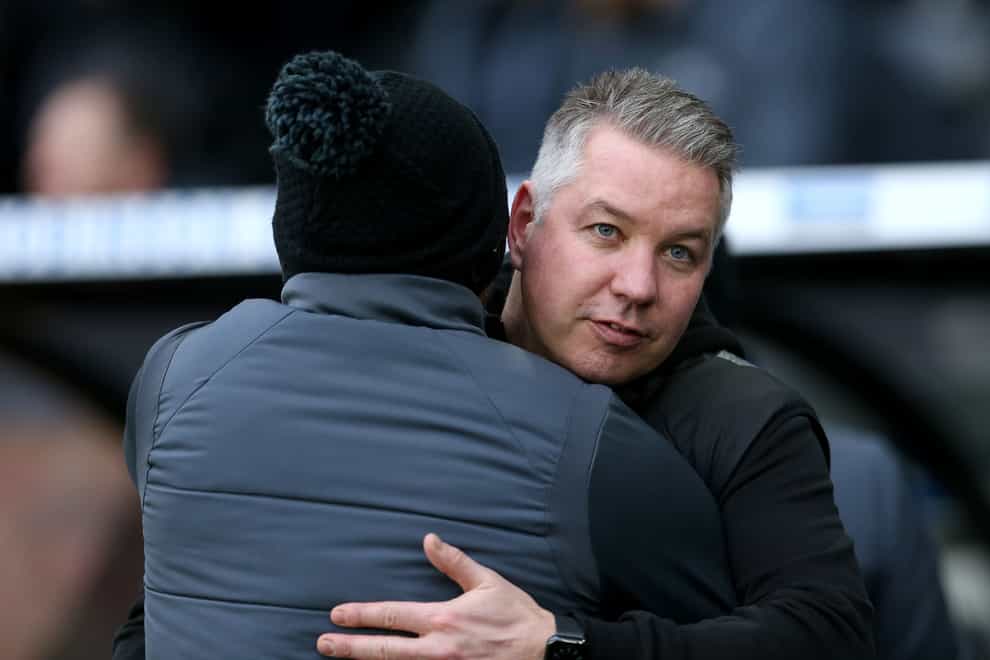 Peterborough manager Darren Ferguson saw his side overcome Paul Warne’s Derby in dramatic fashion (Barrington Coombs/PA)
