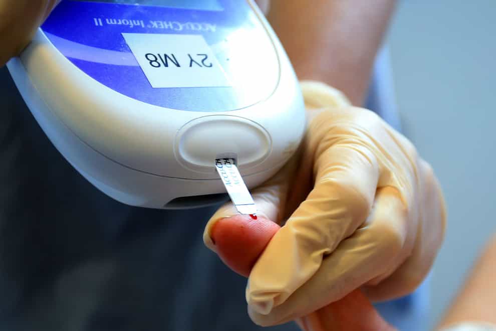 People with type 2 diabetes have high blood sugar levels due to the body not making enough insulin (Peter Byrne/PA)