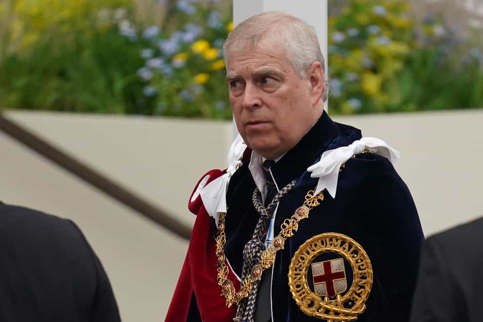 The Duke of York was mentioned 28 times in the evidence given under oath by Johanna Sjoberg (Jacob King/PA)