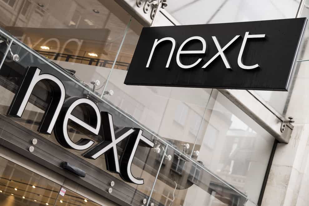 Next has hiked its profit outlook for the fifth time this year (Ian West/PA)