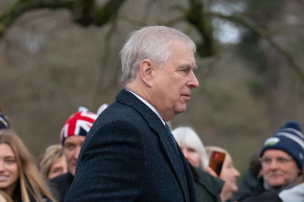 The Duke of York’s name has appeared in newly-released court documents (Joe Giddens/PA)