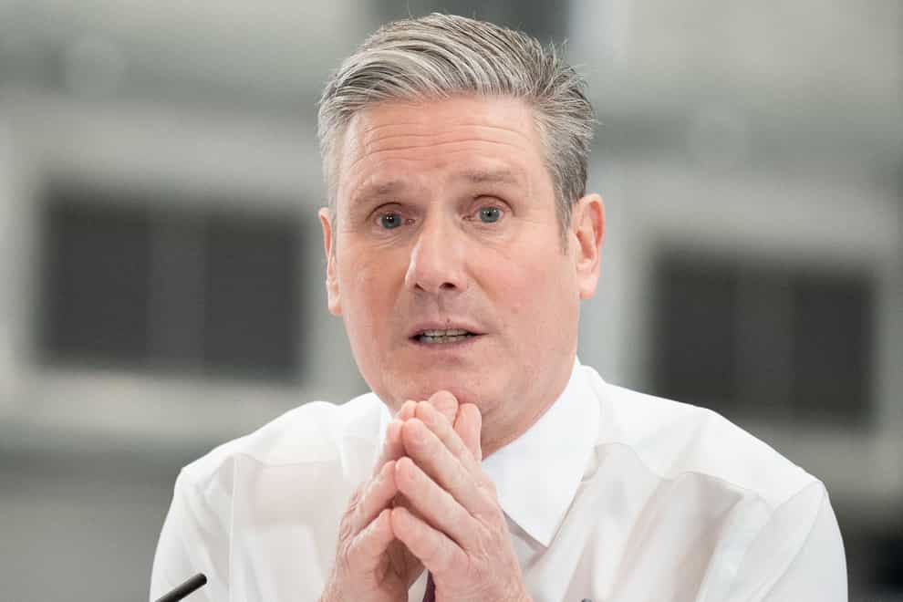 Labour Party leader Sir Keir Starmer said he is kept up at night worrying about the impact of his job on his family (Stefan Rousseau/PA)