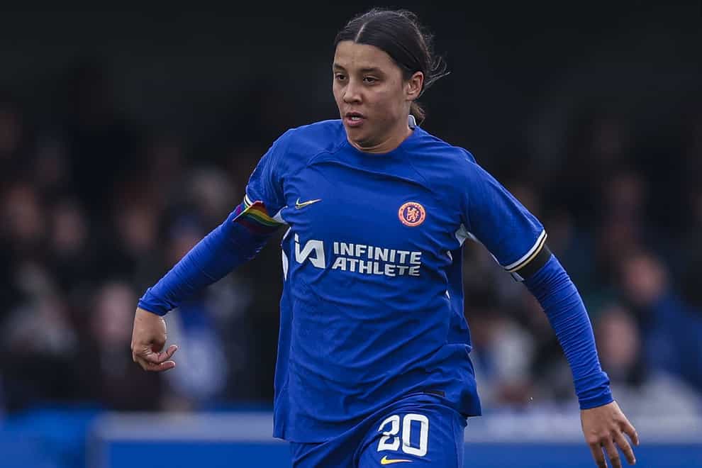 Sam Kerr is set for a spell on the sidelines (Steven Paston/PA)