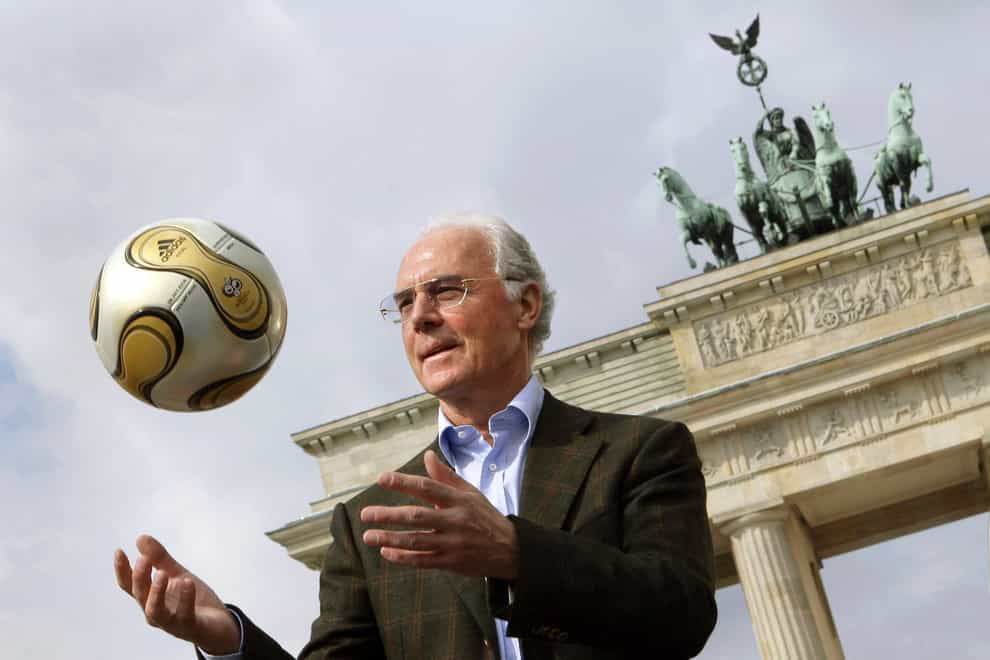 Tributes have poured in for Germany great Franz Beckenbauer, who has died at the age of 78 (Peter Grimm/AP)
