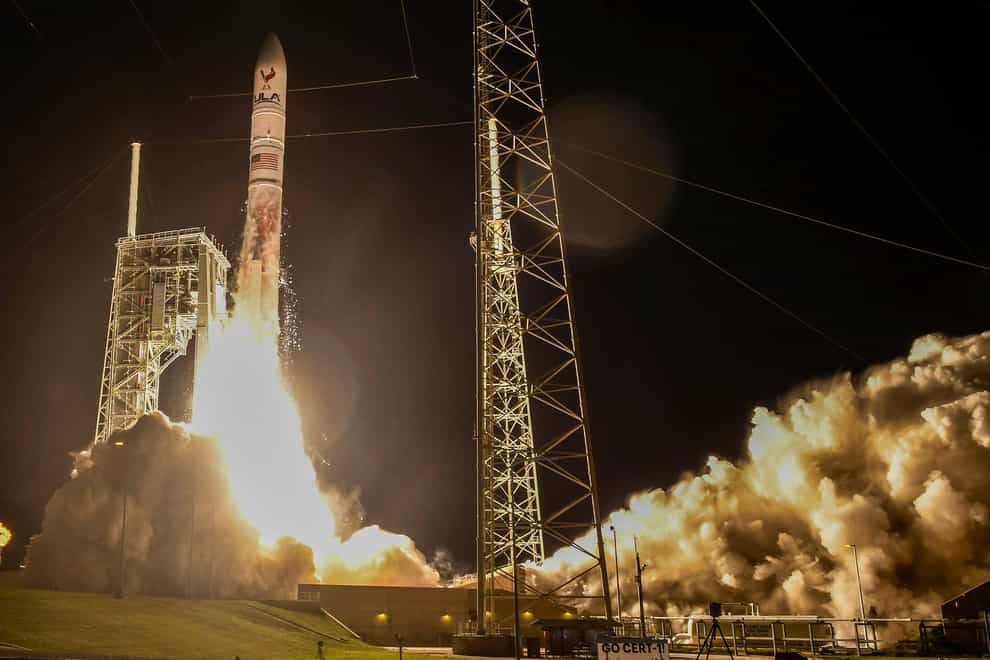 Astrobotic Technology’s lander developed a ‘critical’ fuel leak just hours after Monday’s launch (Craig Bailey/Florida Today via AP)