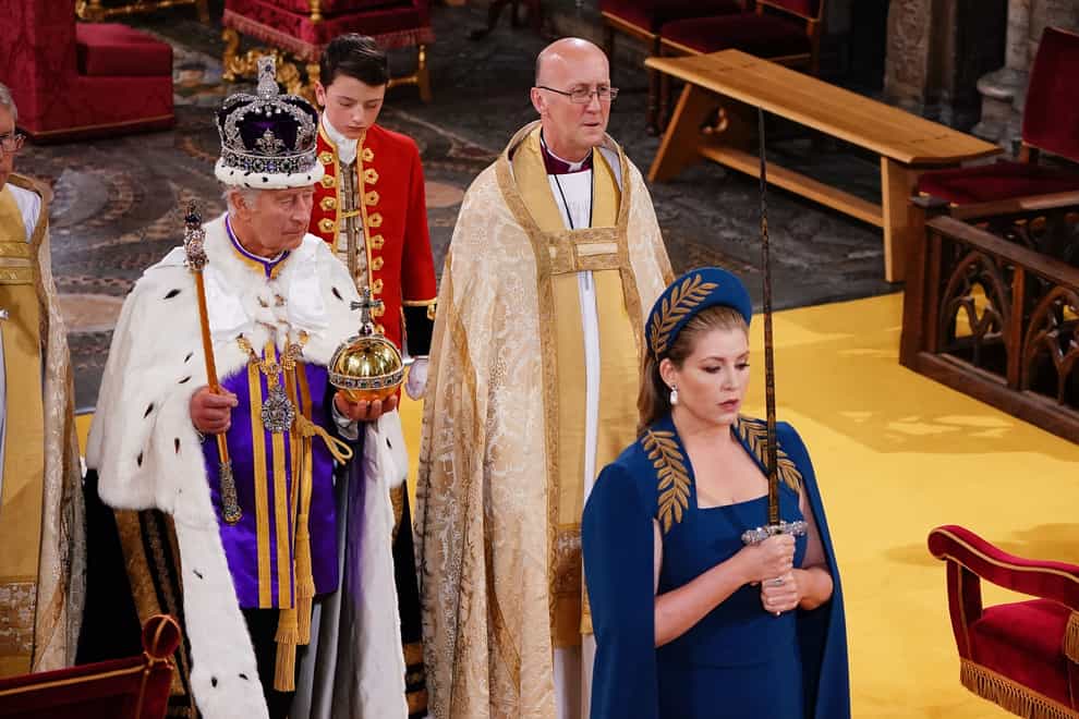 More than 12 million people watched TV coverage of the King’s coronation in Westminster Abbey in May 2023 (Yui Mok/PA)