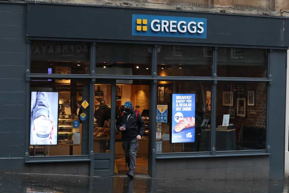 High street bakery chain Greggs said it does not plan to hike prices over the year ahead, but is unlikely to be able to offer price cuts as rising wages keep costs under pressure (PA)