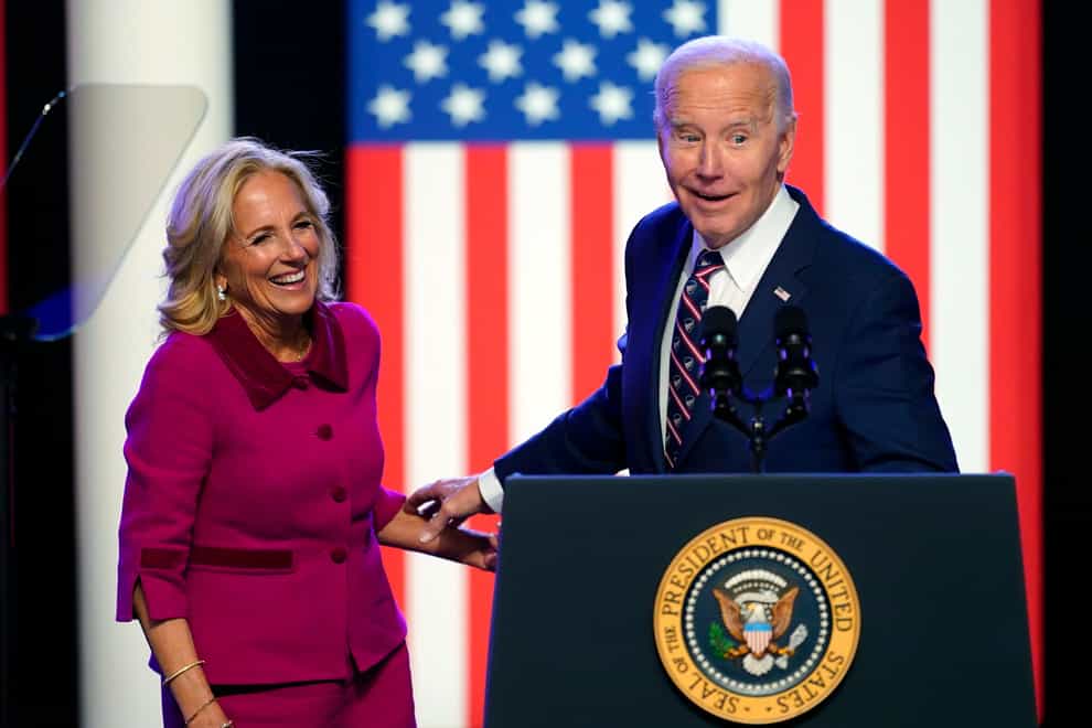 President Joe Biden and first lady Jill Biden (Matt Rourke/AP)