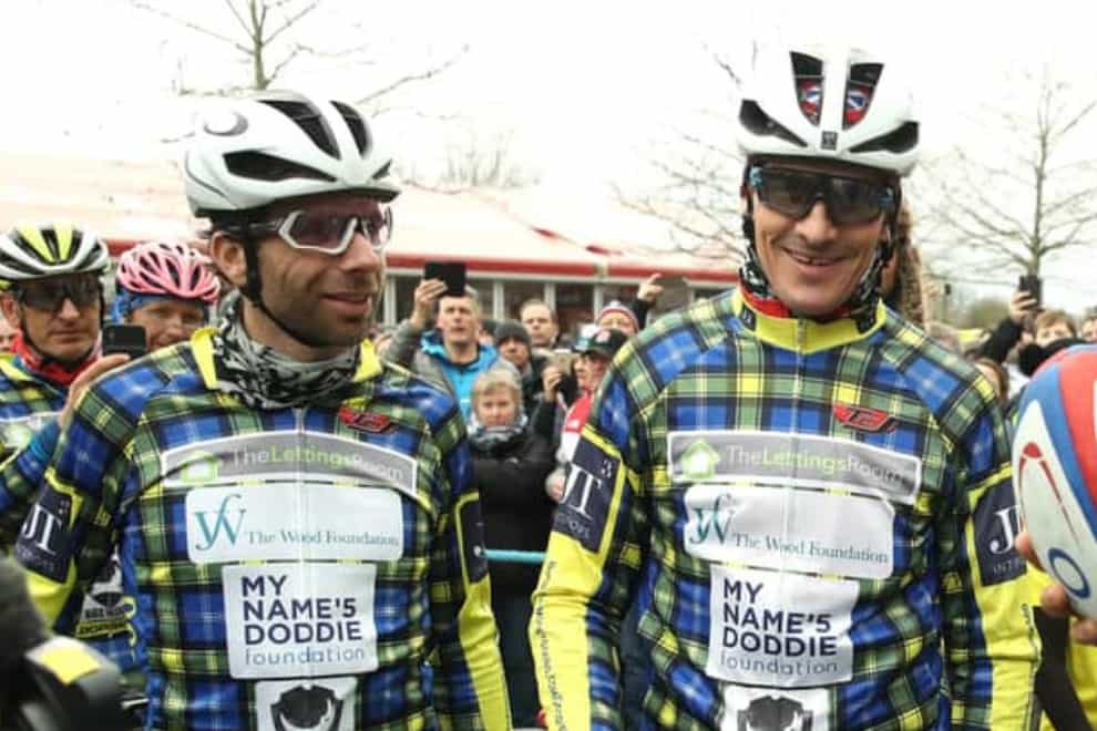 Mark Beaumont and Sir Chris Hoy are leading two cycle races as part of the annual Doddie Aid motor neurone disease fundraiser (My Name’5 Doddie/PA)