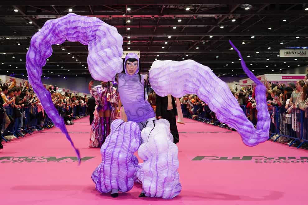 An act during the opening of RuPaul’s DragCon UK 2024 at ExCeL London (Ian West/PA)