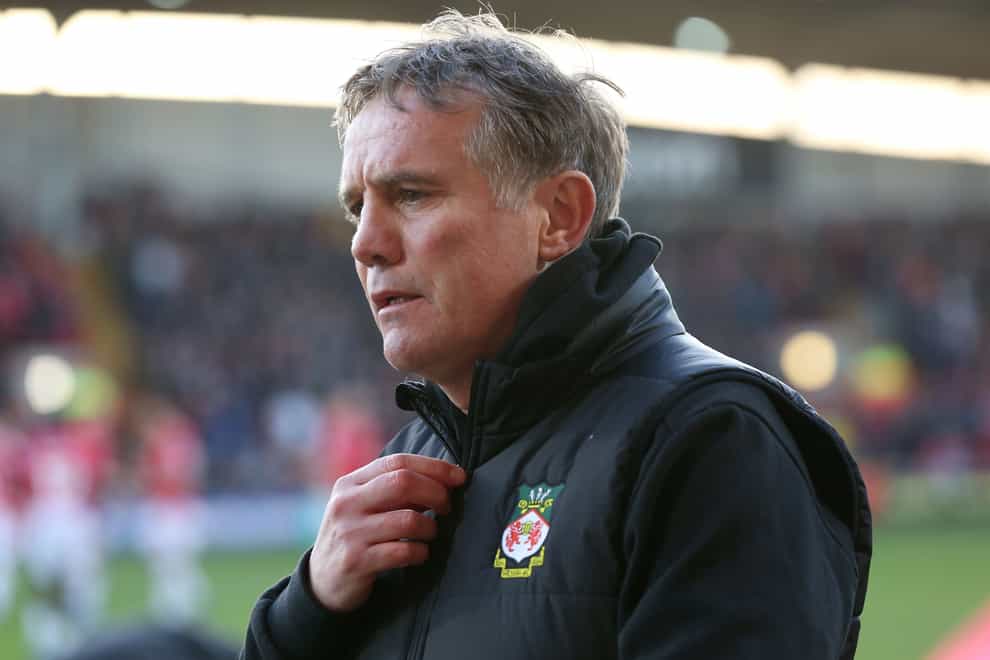 Phil Parkinson’s Wrexham won at home (Barrington Coombs/PA)