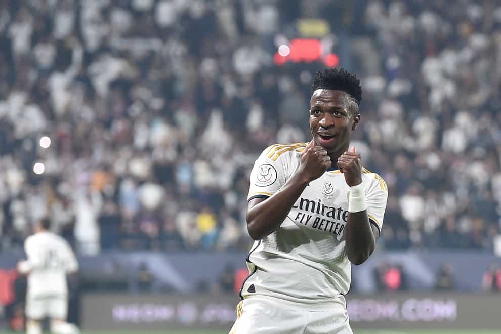 Vinicius Junior lifted Real Madrid to victory (AP)