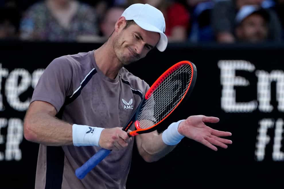 Andy Murray was beaten in straight sets by Tomas Martin Etcheverry (Andy Wong/AP)