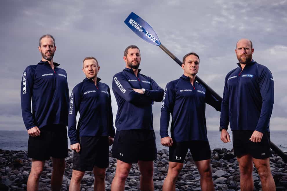 Royal Navy submariners, team HMS Oardacious, have won the world’s toughest rowing race by battling 3,000 miles across the Atlantic in 35 days, four hours and 30 minutes (World’s Toughest Row/PA)