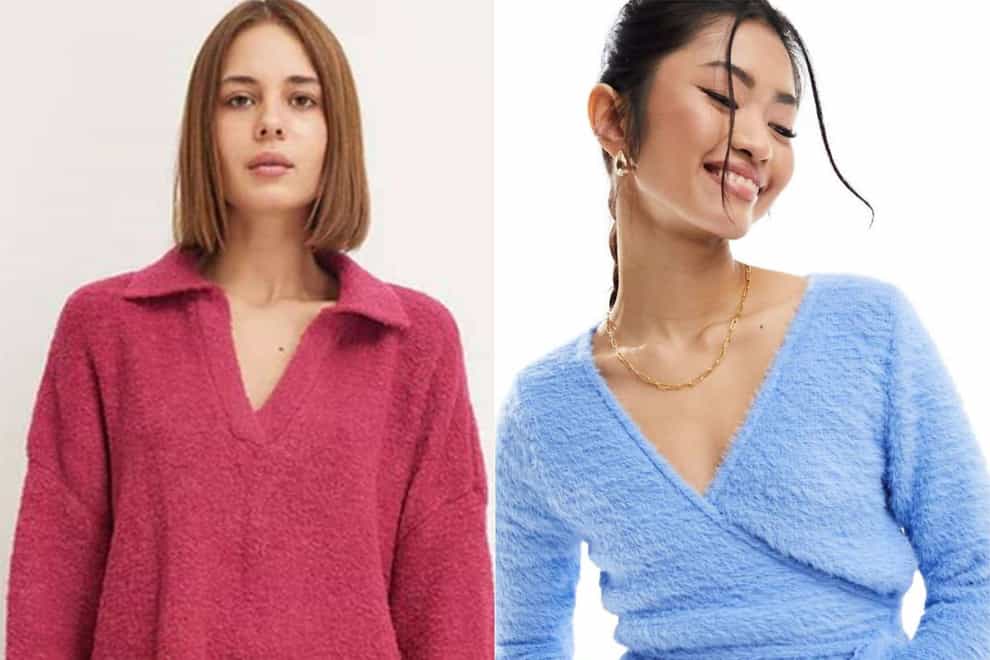 Seventies and ballet-inspired knits are trending this winter (Soni London/ASOS/PA)