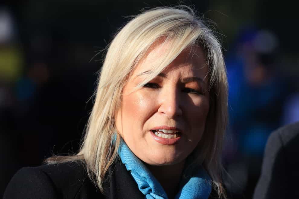 Sinn Fein vice-president Michelle O’Neill said she will not give up on powersharing (Liam McBurney/PA)