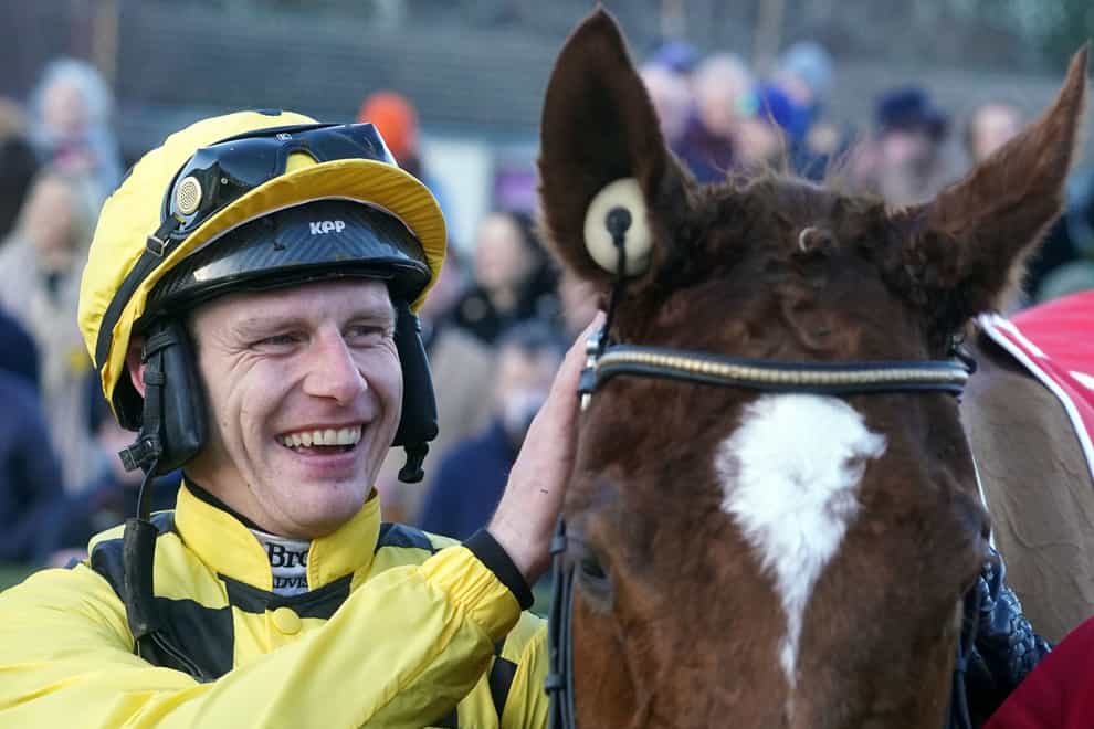 State Man and jockey Paul Townend after winning the Matheson Hurdle during day four of the Leopardstown Christmas Festival at Leopardstown Racecourse (Brian Lawless/PA)
