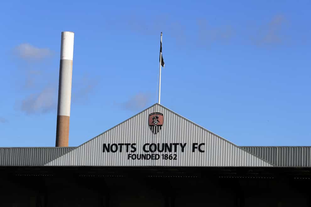 Notts County’s clash with Stockport has been postponed (Bradley Collyer/PA)