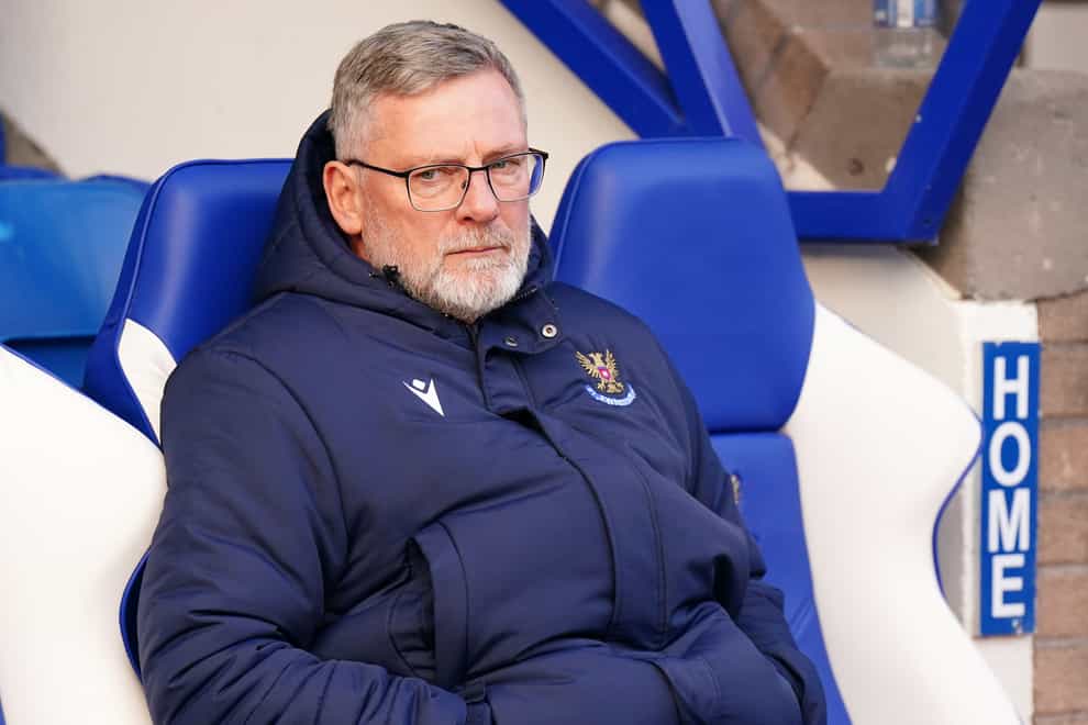 St Johnstone manager Craig Levein was disappointed (Jane Barlow/PA)